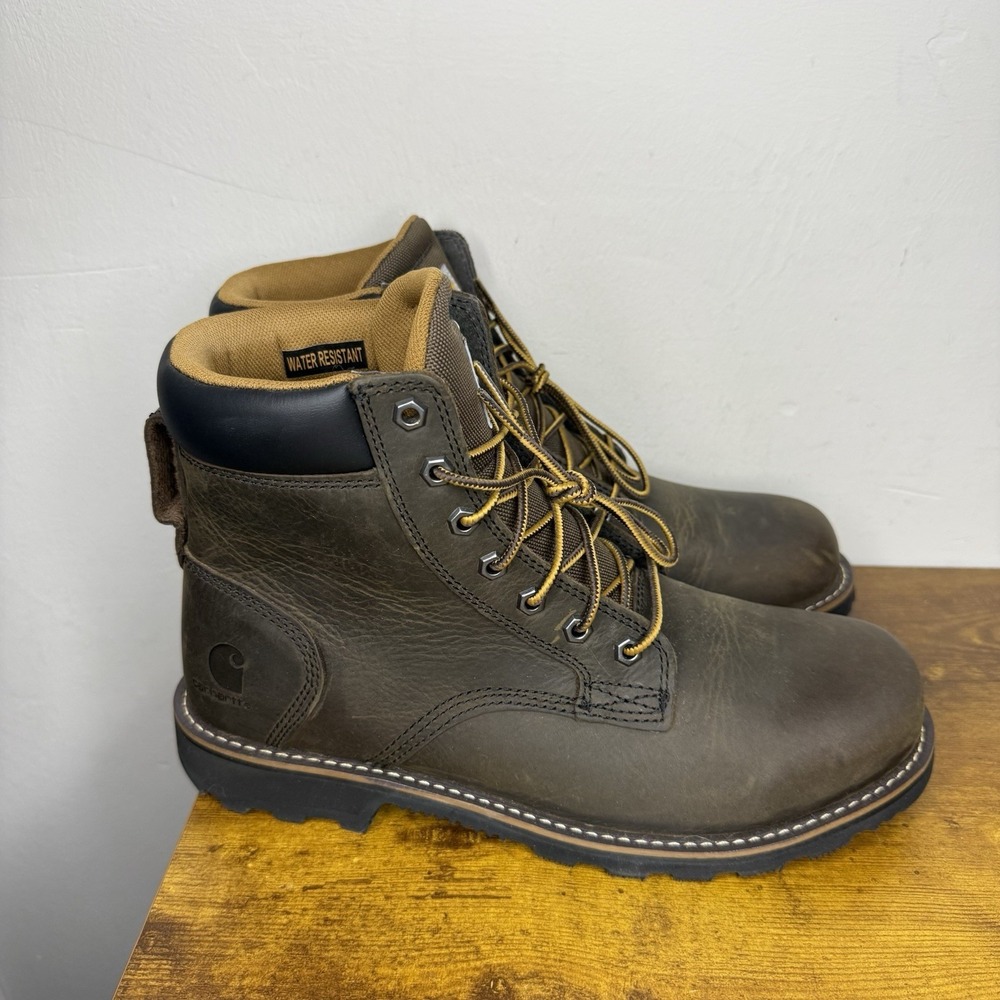 Carhartt Frontier 6 Inch Leather Boots Men's Size 10 Brown